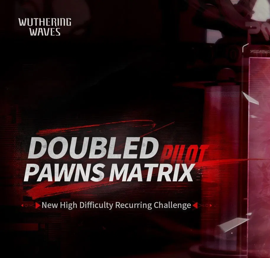The endgame mode “Doubled Pawns Matrix: Pilot” in Wuthering Waves — a high-difficulty, recurring challenge featuring butterfly-like enemies breaking through the simulation.
