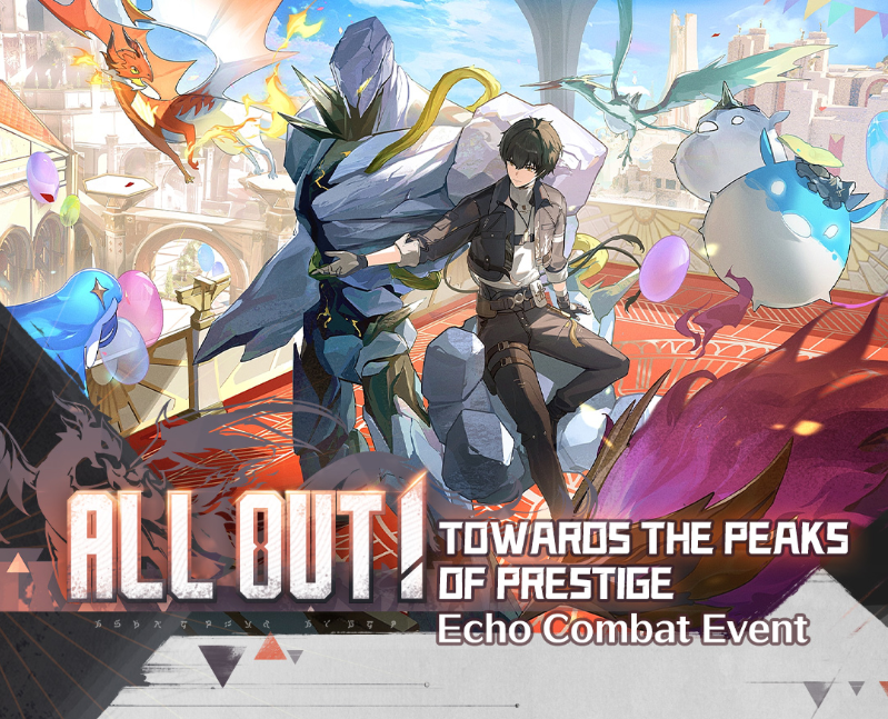 Wuthering Waves Duel of Echoes event main interface with Echo cards