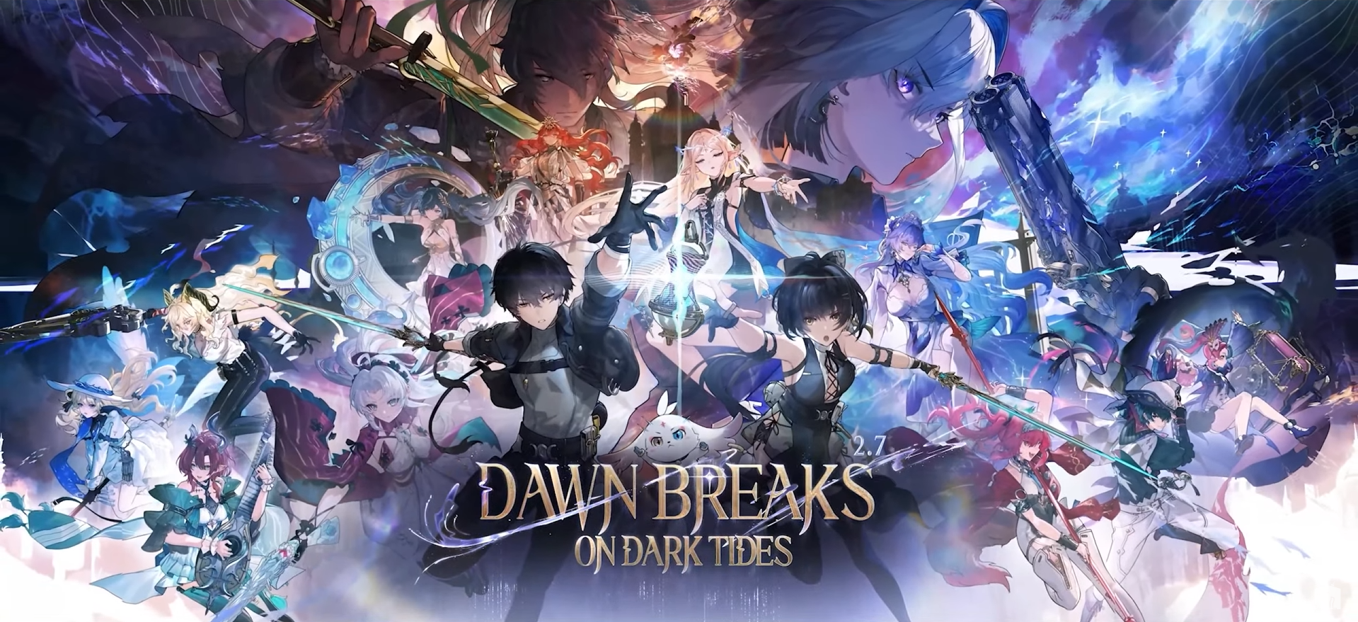 Wuthering Waves 2.7 Dawn Breaks on Dark Tides official key art