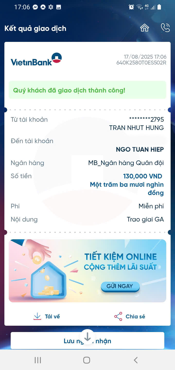 Transfer screenshot of event prize from WWPlus