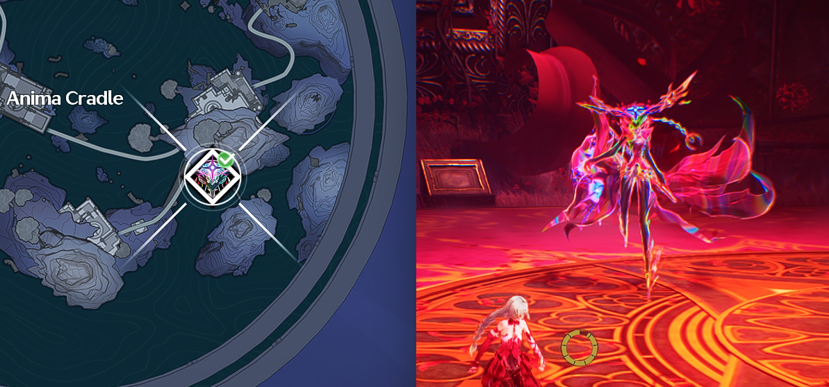 Location of the Nightmare: Hecate Echo in Wuthering Waves, found at Anima Cradle, best Echo for Phrolova build.