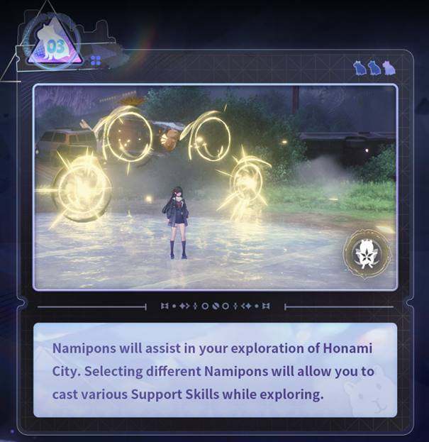 A brief gameplay preview of the event: Namipon’s support