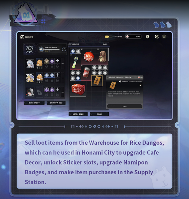 A brief gameplay preview of the event: selling items.