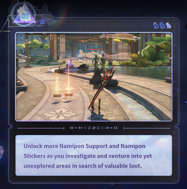 A brief gameplay preview of the event: unlocking items to explore new areas