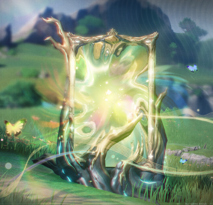 Mystical glowing picture frame from the Overflowing Picture Book event in Wuthering Waves.