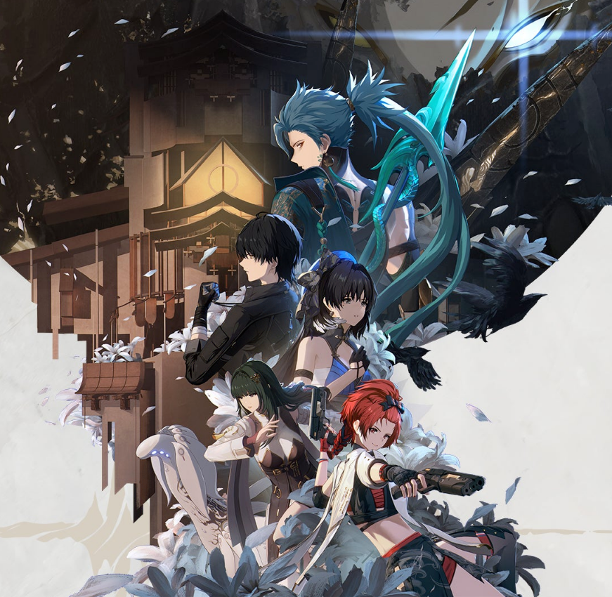 "Wuthering Waves thumbnail artwork featuring main Resonators.