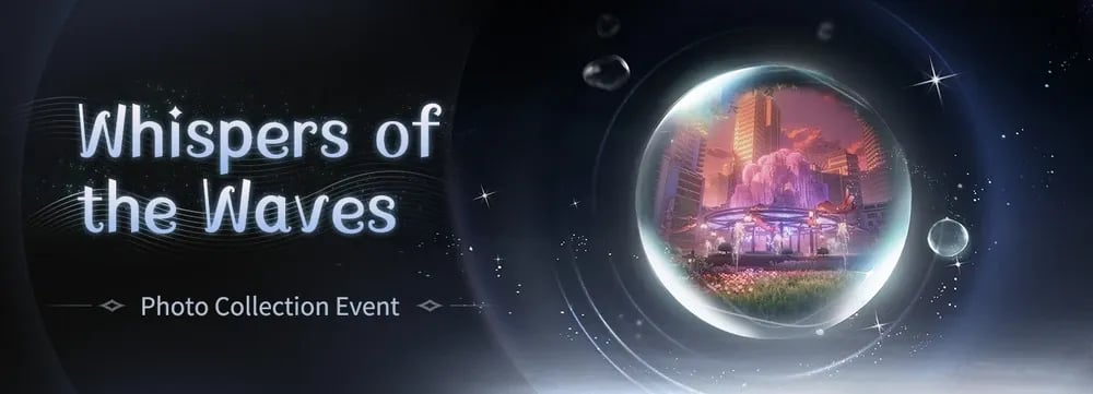 The interface of the “Whispers of the Waves” event.