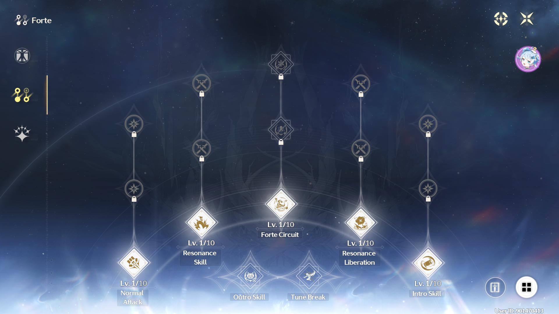 Youhu skill tree in Wuthering Waves