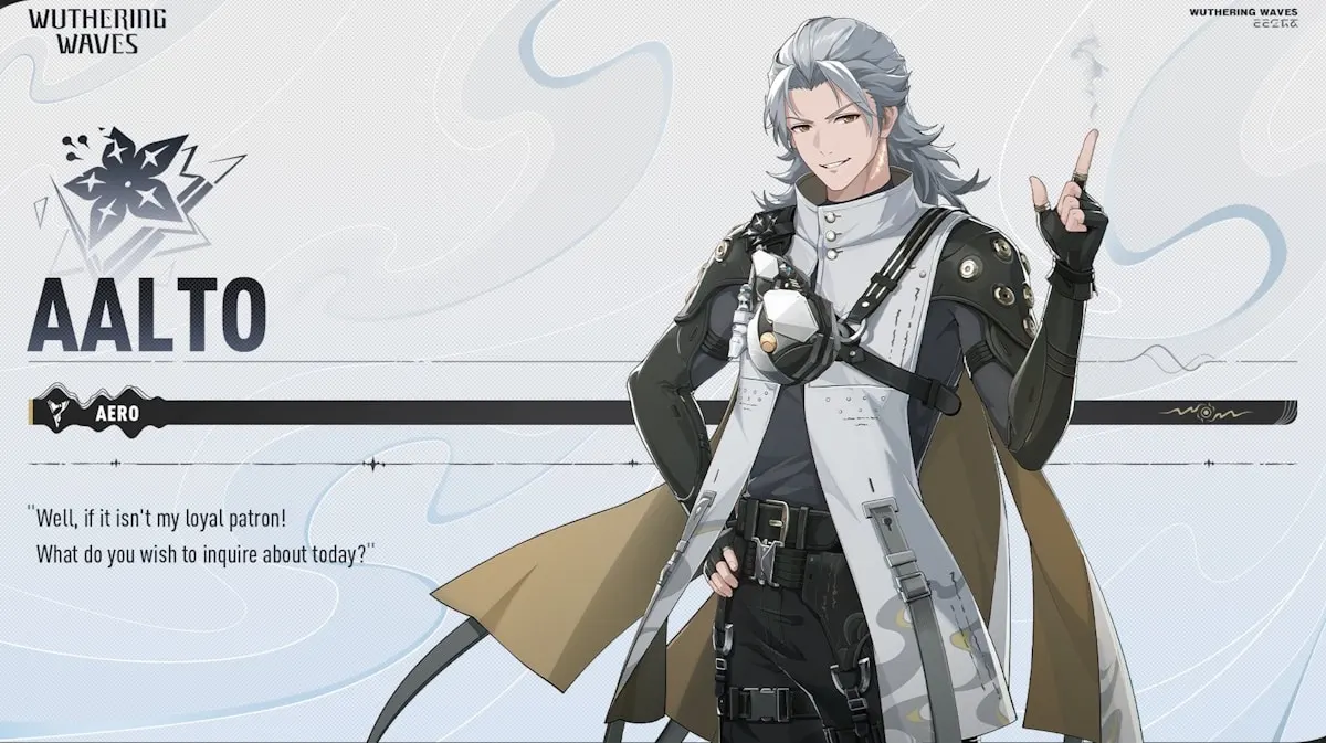 Aalto character sheet in Wuthering Waves build guide