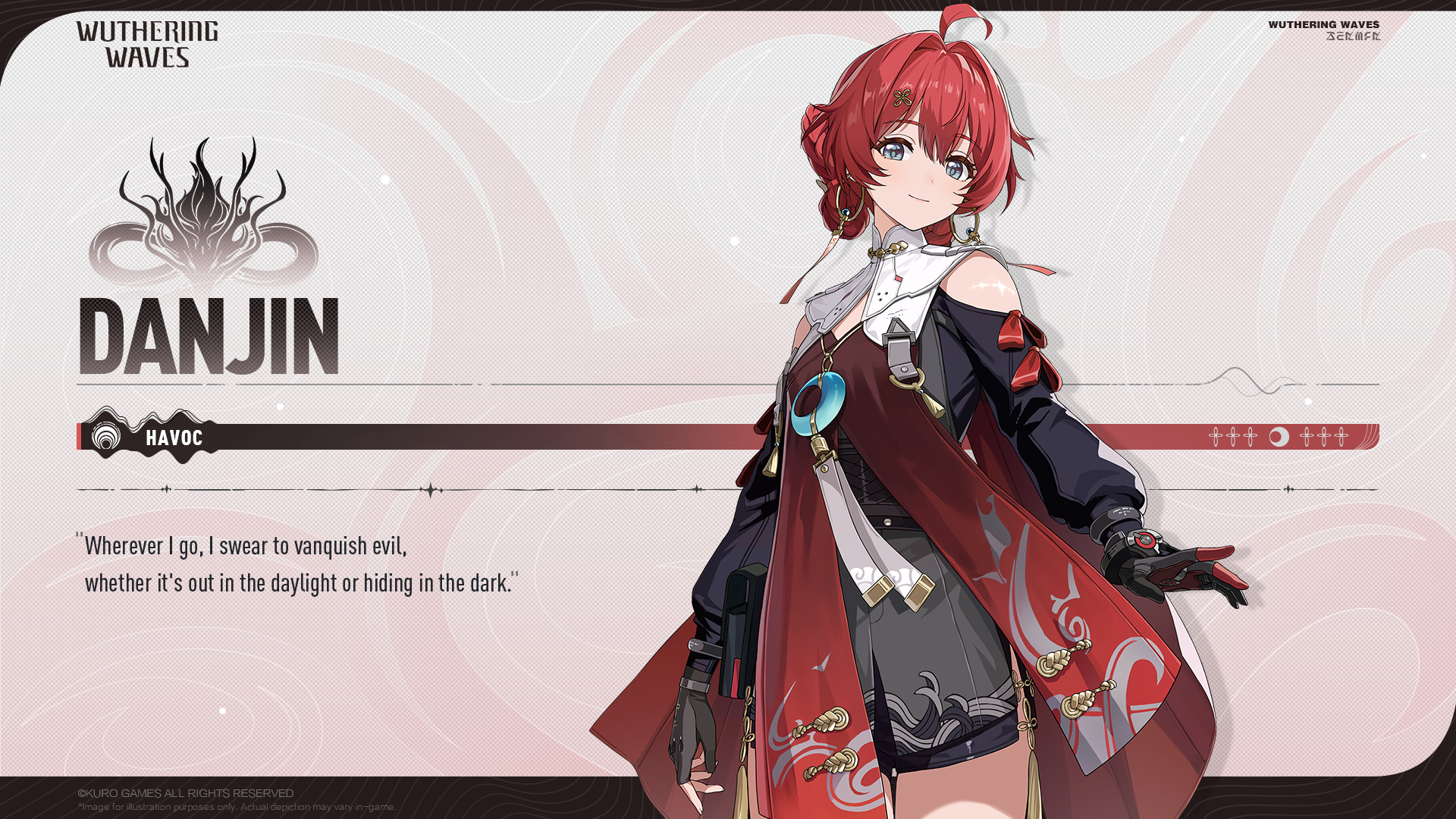 Danjin character sheet in Wuthering Waves build guide