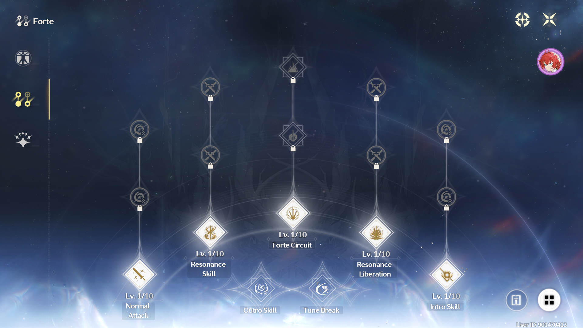 Danjin skill tree in Wuthering Waves