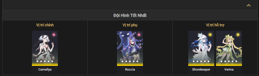 Best team composition for Roccia in Wuthering Waves