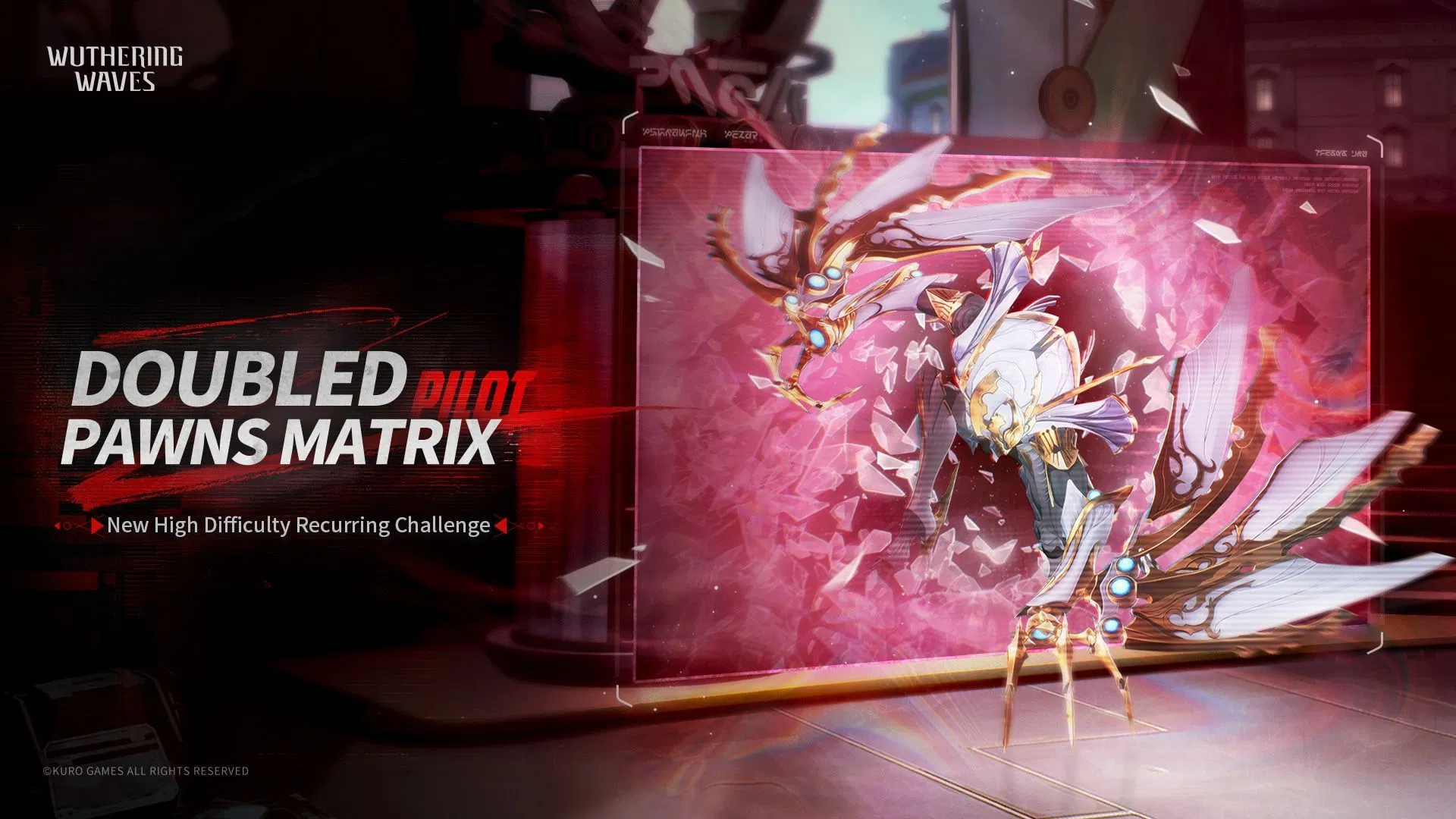 The interface of the new end-game event, **Doubled Pawns Matrix: Pilot**.