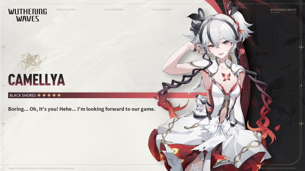 Camellya character sheet in Wuthering Waves build guide