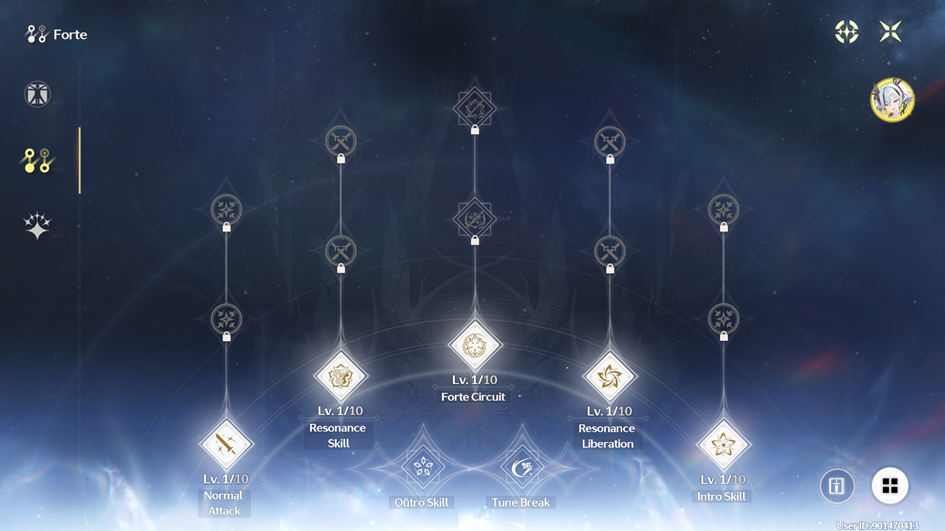 Camellya skill tree in Wuthering Waves