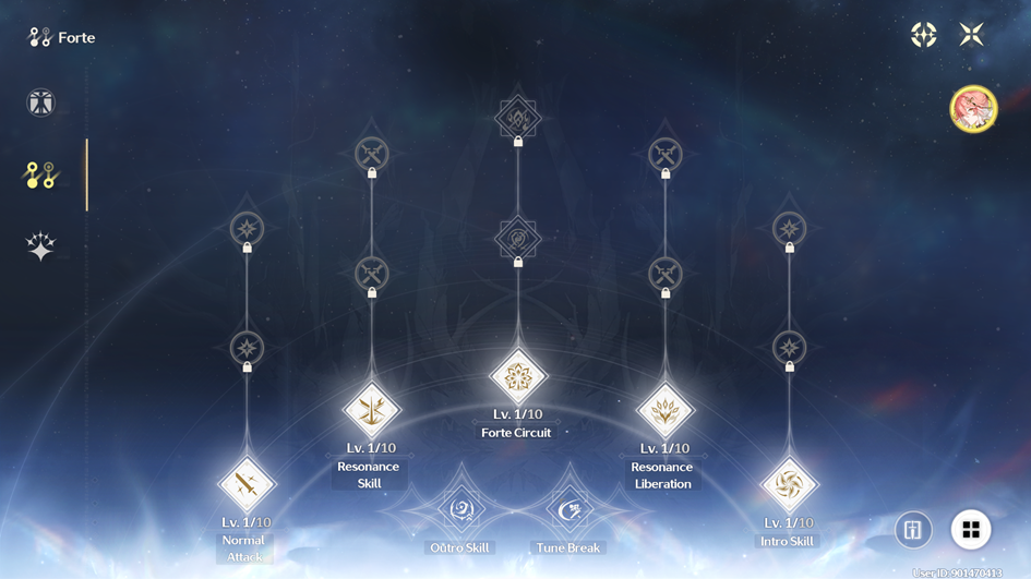 Changli skill tree in Wuthering Waves