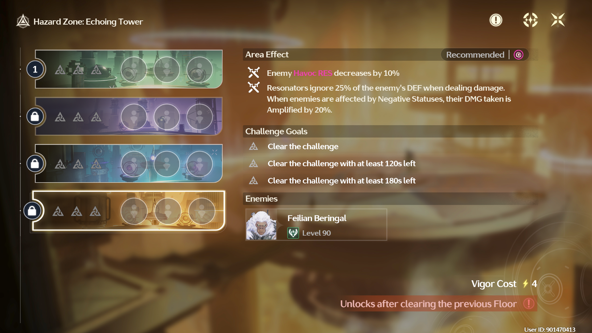 Resonant Tower Hazard Zone in Tower of Adversity Season 31