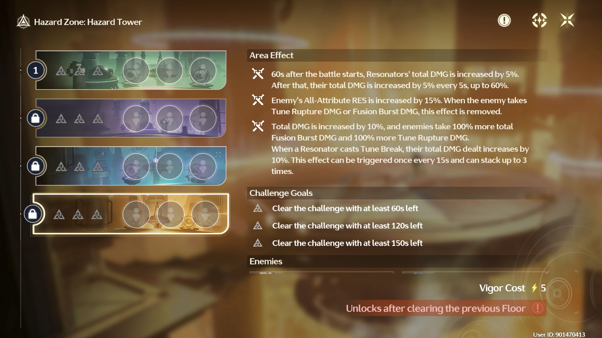 Hazard  Tower in Tower of Adversity Season 31