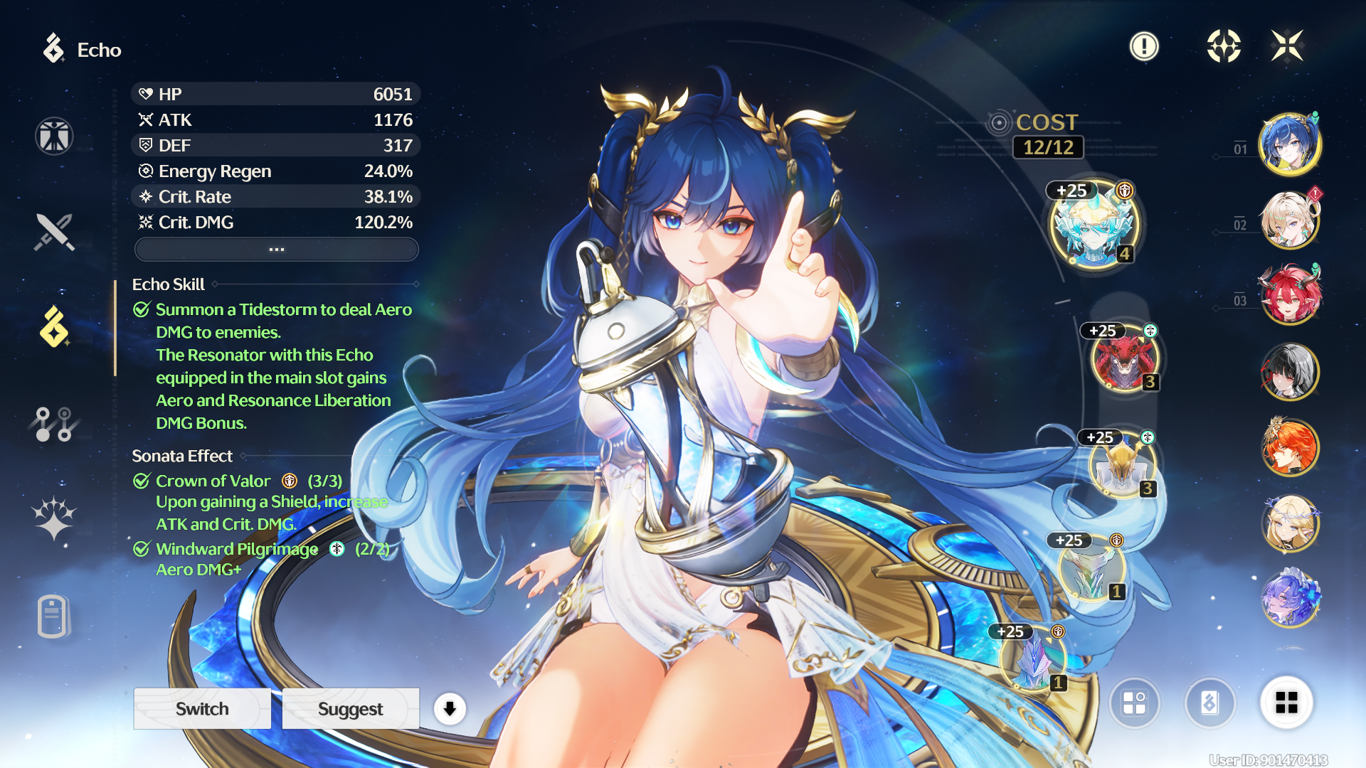 IunoEcho setup in Wuthering Waves 