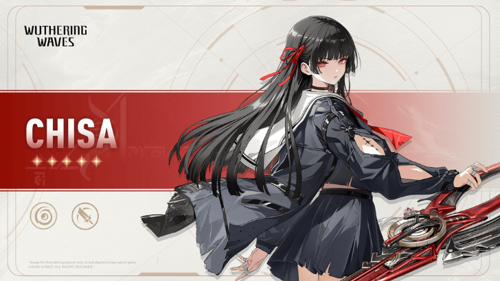 Chisa character sheet in Wuthering Waves build guide