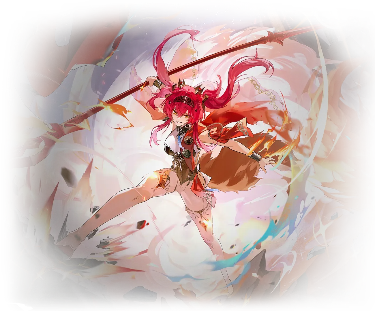Lupa unleashes her primal strength in Wuthering Waves key art, showcasing her Fusion energy and fierce battle stance.