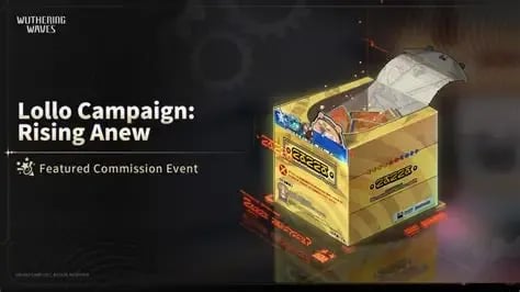 The interface of the Lollo Campaign: Rising Anew event.