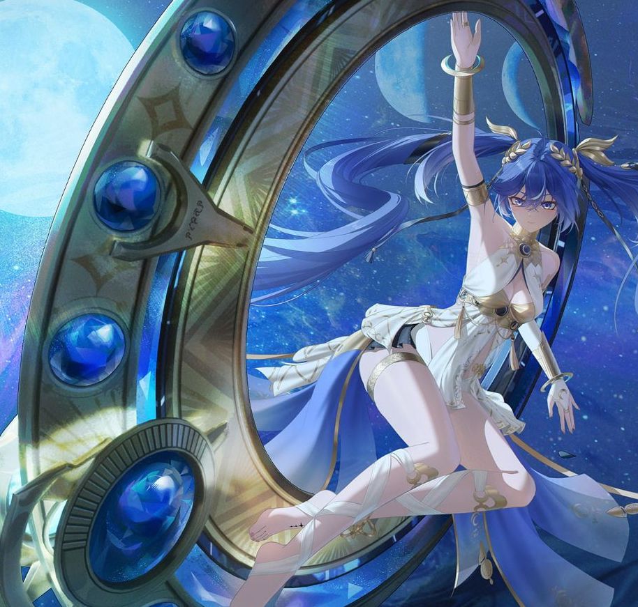 Iuno artwork thumbnail from Wuthering Waves featuring her elegant red design and Aero energy aura.